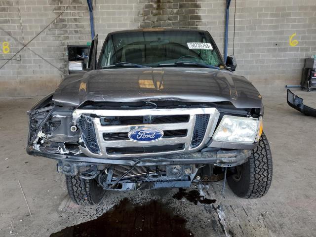 1FTLR4FEXBPA48399 - 2011 FORD RANGER SUPER CAB GRAY photo 5