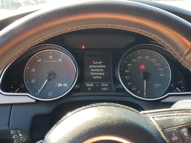 WAUCGAFR5DA062673 - 2013 AUDI S5 PREMIUM PLUS 灰色 照片 9