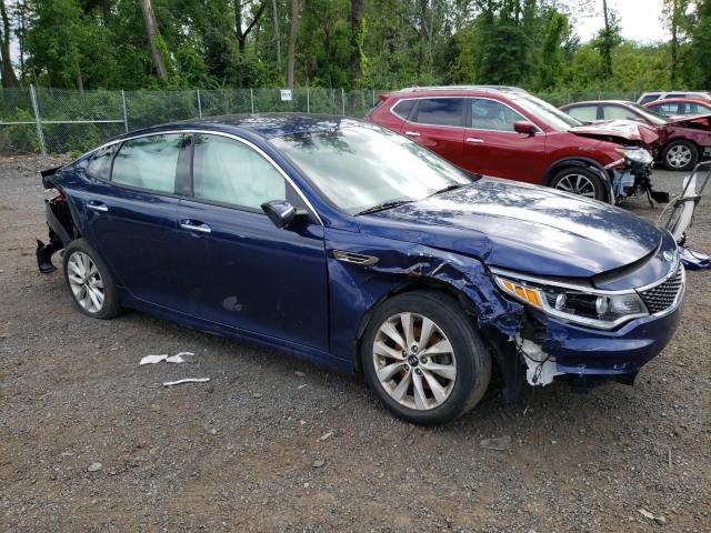 5XXGU4L35GG110633 - 2016 KIA OPTIMA EX BLUE photo 4