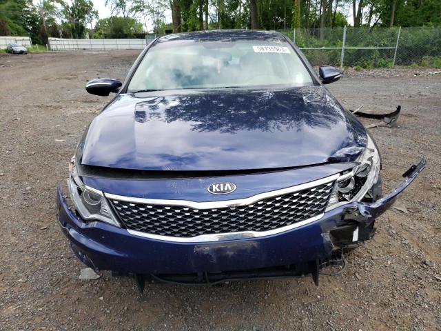 5XXGU4L35GG110633 - 2016 KIA OPTIMA EX BLUE photo 5