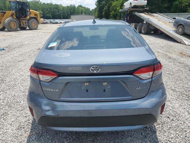 5YFEPMAE3NP306383 - 2022 TOYOTA COROLLA LE BLUE photo 6