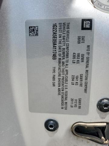 1G2ZA5E09A4117469 - 2010 PONTIAC G6 SILVER photo 12