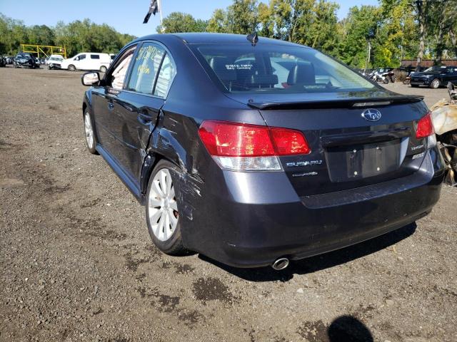 4S3BMBL6XB3222796 - 2011 SUBARU LEGACY 2.5I LIMITED BLACK photo 3