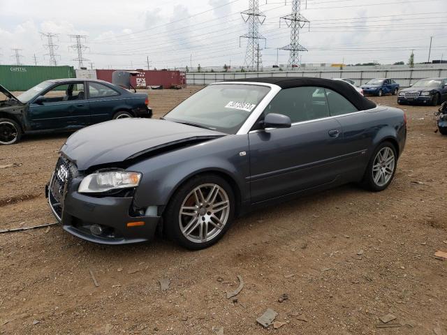 WAUAF48H79K011239 - 2009 AUDI A4 2.0T CABRIOLET GRAY photo 1