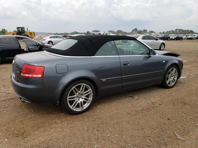 WAUAF48H79K011239 - 2009 AUDI A4 2.0T CABRIOLET GRAY photo 3