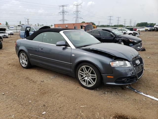 WAUAF48H79K011239 - 2009 AUDI A4 2.0T CABRIOLET GRAY photo 4