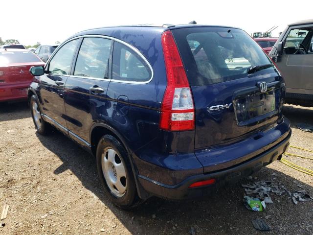 5J6RE48309L053415 - 2009 HONDA CR-V LX BLUE photo 2