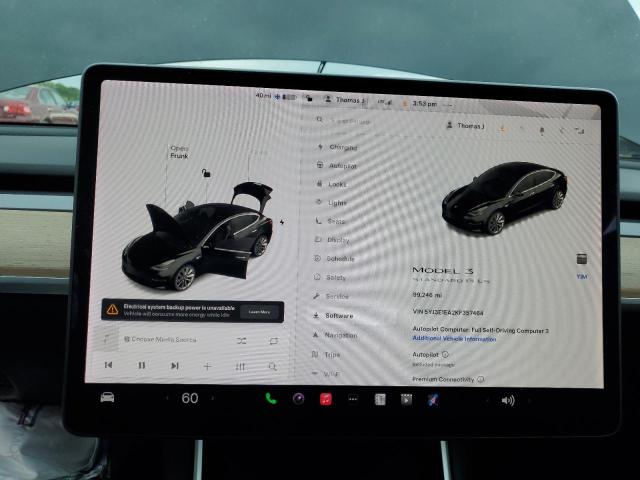 5YJ3E1EA2KF357464 - 2019 TESLA MODEL 3 Czarny zdjęcie 9