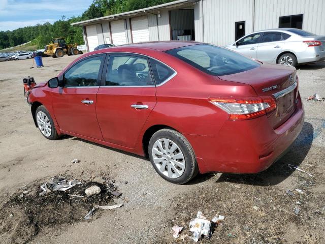 3N1AB7AP9DL561098 - 2013 NISSAN SENTRA S RED photo 2