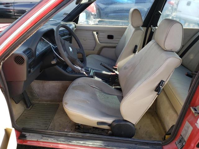 WBAAB6405H1685188 - 1987 BMW 3 SER E AUTOMATIC RED photo 7