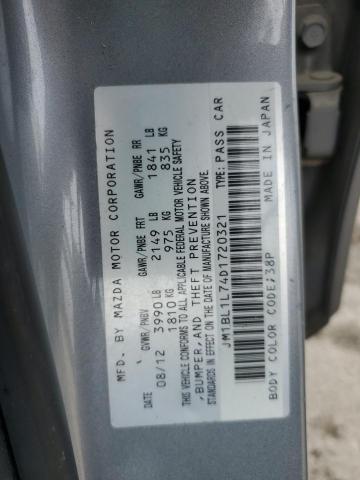 JM1BL1L74D1720321 - 2013 MAZDA 3 I SILVER photo 13