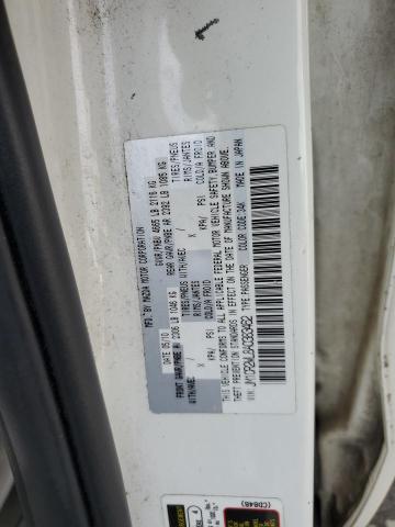 JM1CR2WL8A0383462 - 2010 MAZDA 5 WHITE photo 12