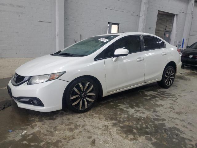 19XFB2F94FE061891 - 2015 HONDA CIVIC EXL WHITE photo 1