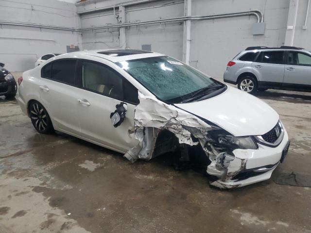 19XFB2F94FE061891 - 2015 HONDA CIVIC EXL WHITE photo 4