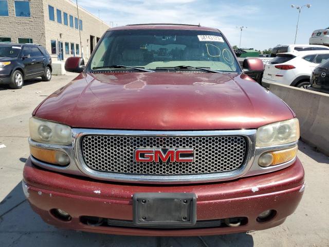 1GKEK63U12J192466 - 2002 GMC YUKON DENA MAROON photo 5