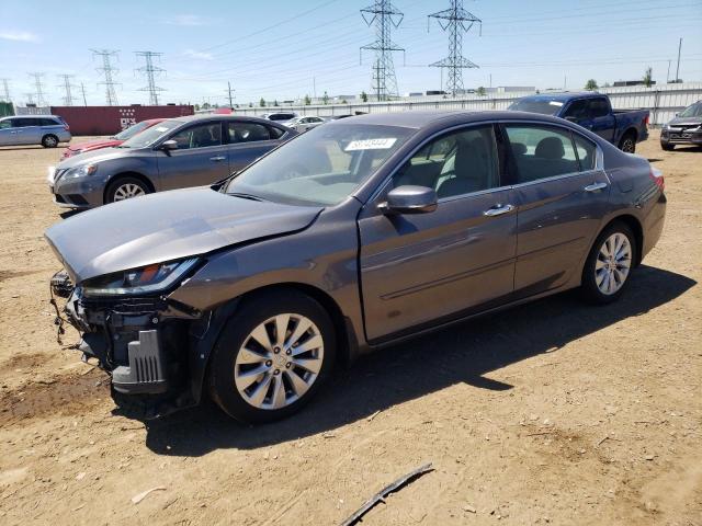 1HGCR3F83DA016356 - 2013 HONDA ACCORD EXL GRAY photo 1