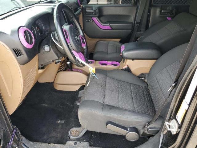 1C4BJWEG4CL120370 - 2012 JEEP WRANGLER U SAHARA BLACK photo 7