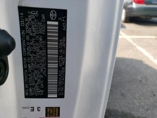 JTKJF5C70E3087115 - 2014 TOYOTA SCION TC Ağ foto 12