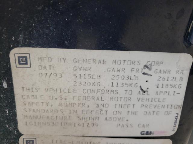 1G1BN53E1PR141799 - 1993 CHEVROLET CAPRICE CLASSIC LS BLUE photo 12