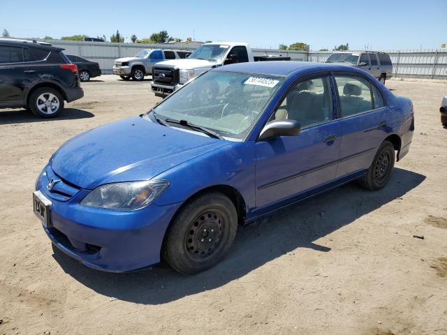 2HGES16355H534753 - 2005 HONDA CIVIC DX VP BLUE photo 1
