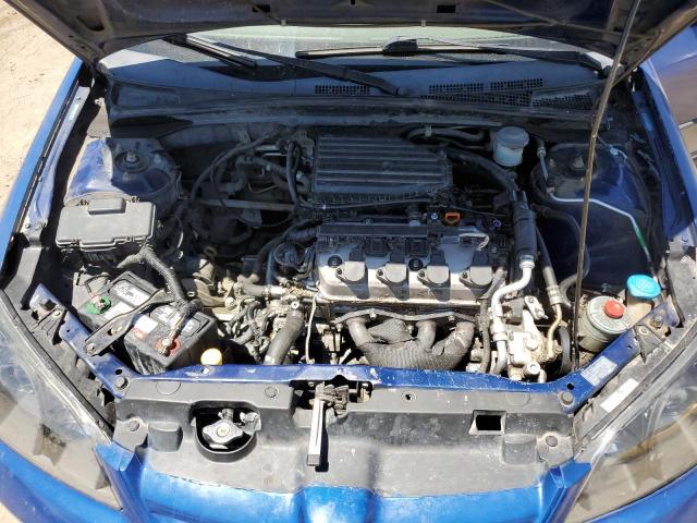2HGES16355H534753 - 2005 HONDA CIVIC DX VP BLUE photo 11