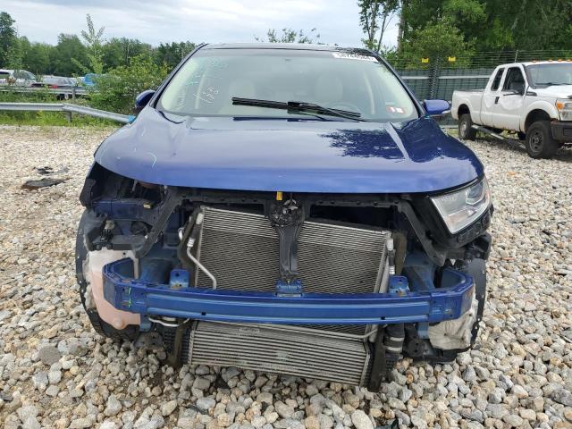 2FMTK4J92FBB79205 - 2015 FORD EDGE SEL BLUE photo 5