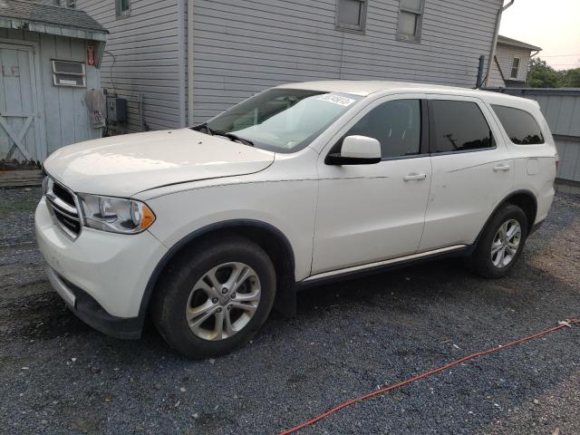 1C4RDJAG9CC144100 - 2012 DODGE DURANGO SXT WHITE photo 1