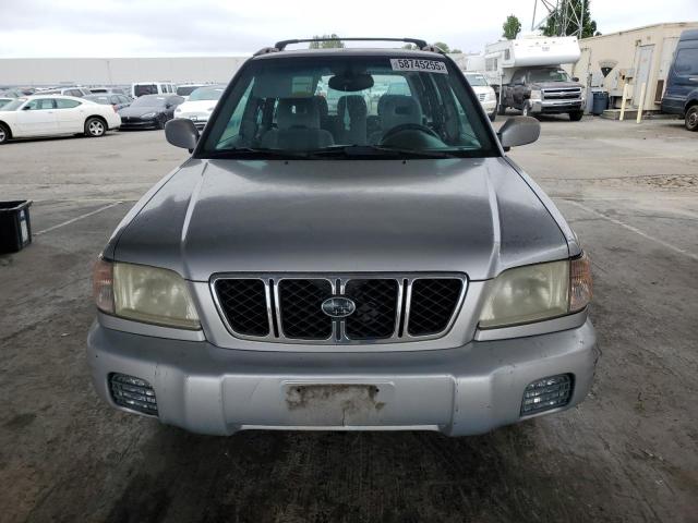 JF1SF65632H740529 - 2002 SUBARU FORESTER S SILVER photo 5