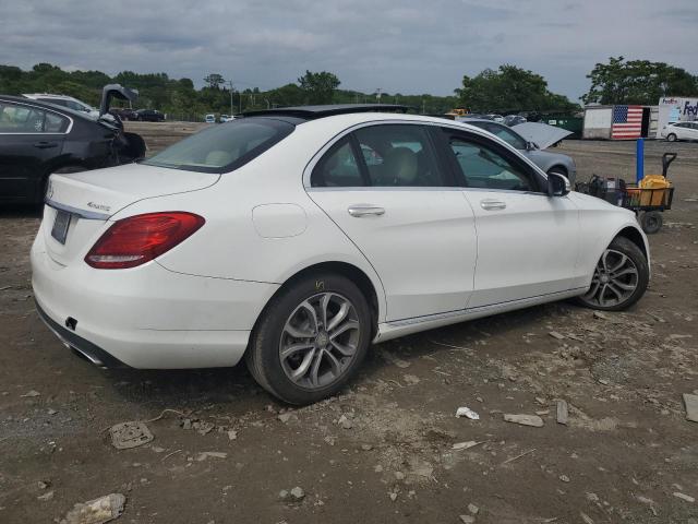 55SWF4KB2FU023240 - 2015 MERCEDES-BENZ C 300 4MATIC WHITE photo 3