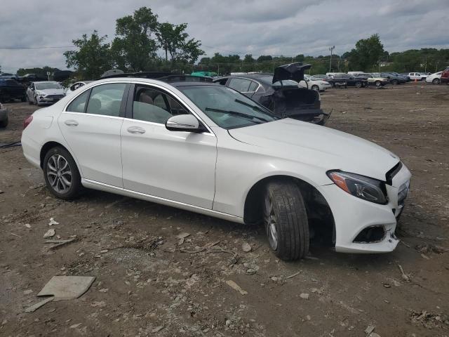 55SWF4KB2FU023240 - 2015 MERCEDES-BENZ C 300 4MATIC WHITE photo 4