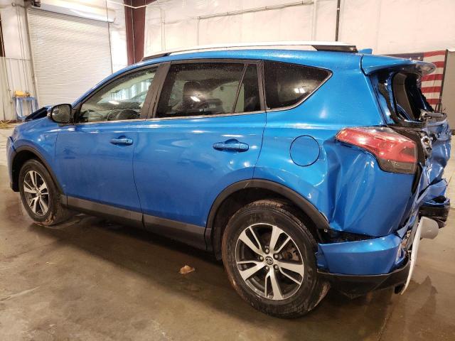 2T3RFREV1GW486628 - 2016 TOYOTA RAV4 XLE BLUE photo 2