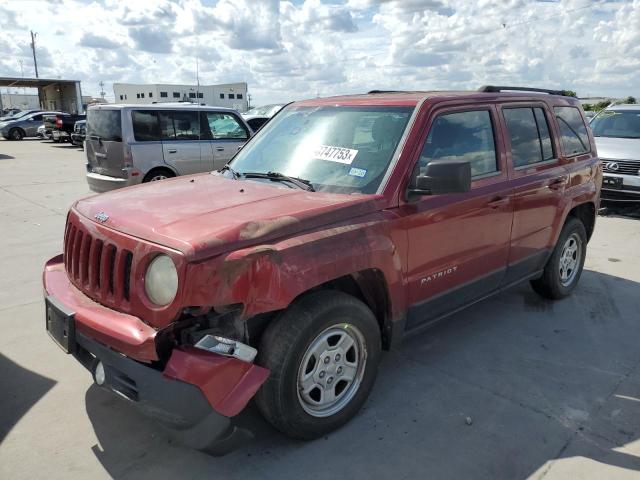 1C4NJPBA4CD565513 - 2012 JEEP PATRIOT SPORT BURGUNDY photo 1