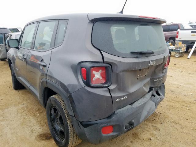 ZACCJBAT2GPE07188 - 2016 JEEP RENEGADE SPORT  photo 3