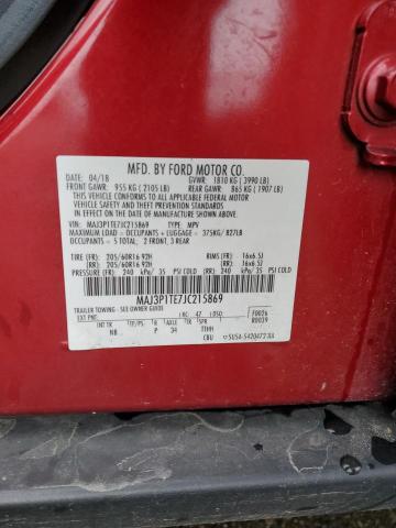 MAJ3P1TE7JC215869 - 2018 FORD ECOSPORT SE წითელი ფოტო 13