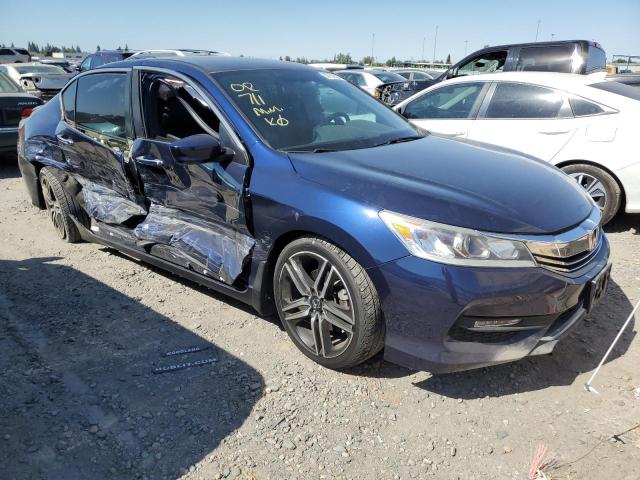 1HGCR2F14HA202619 - 2017 HONDA ACCORD SPORT SPECIAL EDITION BLUE photo 4