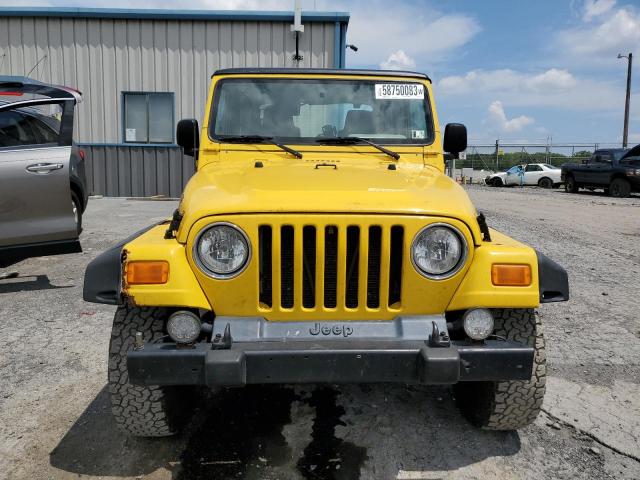 1J4FA49S64P743997 - 2004 JEEP WRANGLER / SPORT YELLOW photo 5