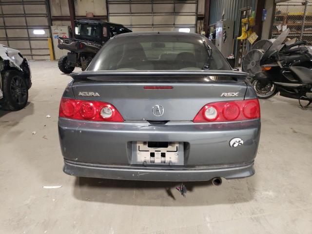 JH4DC53885S011457 - 2005 ACURA RSX GRAY photo 6