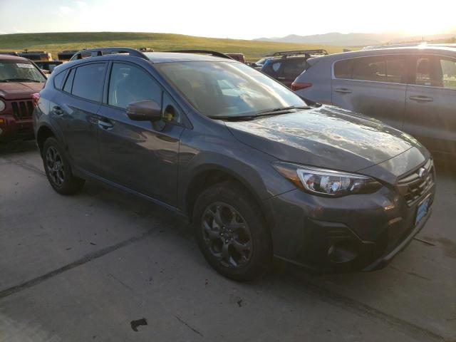 JF2GTHRC0PH307666 - 2023 SUBARU CROSSTREK SPORT GRAY photo 4