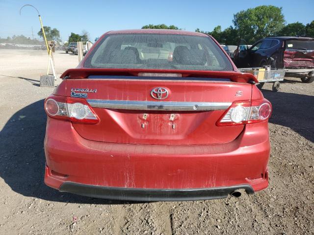 5YFBU4EE7CP051496 - 2012 TOYOTA COROLLA BASE MAROON photo 6