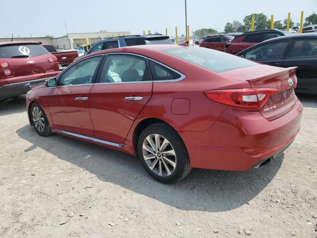 5NPE34AF9HH468900 - 2017 HYUNDAI SONATA SPORT RED photo 2