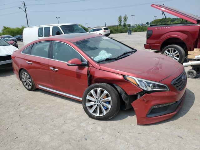 5NPE34AF9HH468900 - 2017 HYUNDAI SONATA SPORT RED photo 4