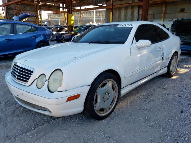 WDBLJ74G21F175759 - 2001 MERCEDES-BENZ CLK 55 AMG WHITE photo 2