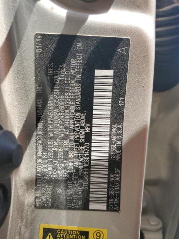 5TDJKRFH1ES014770 - 2014 TOYOTA HIGHLANDER XLE TAN photo 13