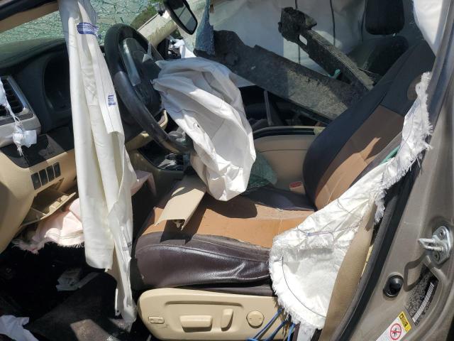 5TDJKRFH1ES014770 - 2014 TOYOTA HIGHLANDER XLE TAN photo 7