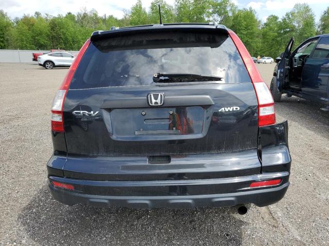 5J6RE4H30BL814885 - 2011 HONDA CR-V LX BLACK photo 6