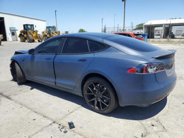 5YJSA1E27LF415148 - 2020 TESLA MODEL S ლურჯი ფოტო 2