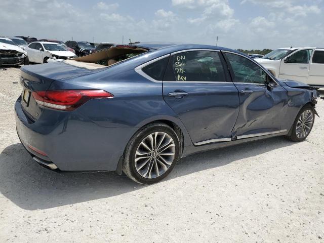 KMHGN4JE6GU108171 - 2016 HYUNDAI GENESIS 3.8L BLUE photo 3