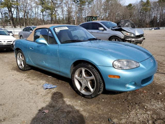 JM1NB353920221667 - 2002 MAZDA MX-5 MIATA BASE TURQUOISE photo 4