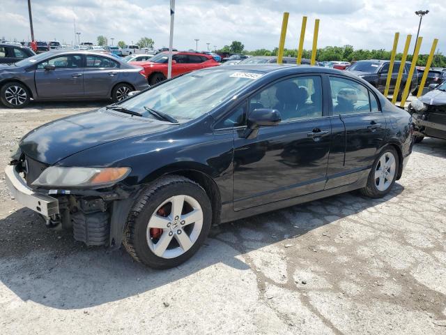 2HGFA16908H334685 - 2008 HONDA CIVIC EXL BLACK photo 1