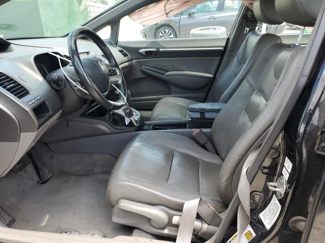 2HGFA16908H334685 - 2008 HONDA CIVIC EXL BLACK photo 7